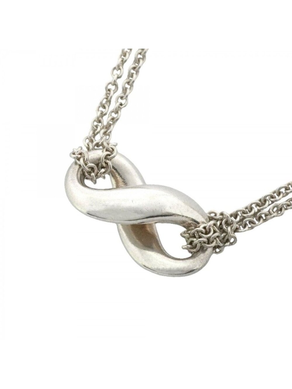 Tiffany & Co Necklace Infinity Double Chain Silver